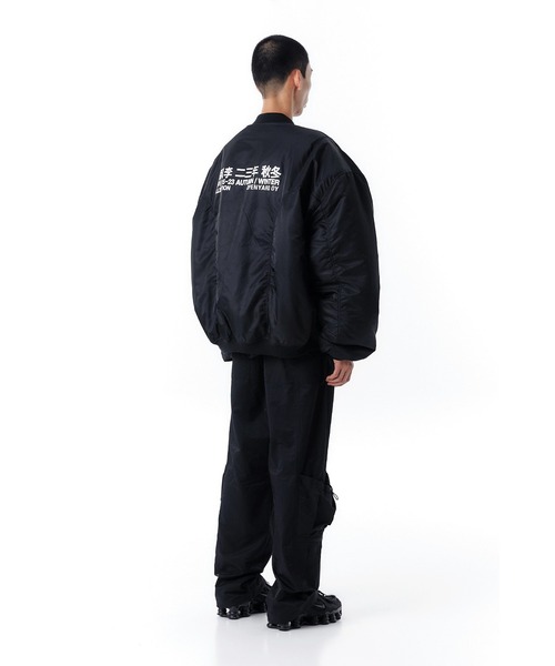 OY ma1 ma-1 「OY/オーワイ」OVERSIZED SHIRRNG SHIRRING BOMBER MA-1