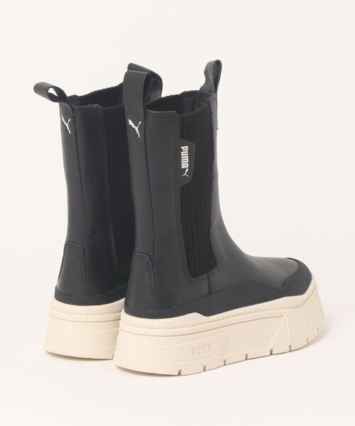 美品 PUMA プーマ メイズスタック チェルシーブーツ 23cm 厚底ブーツ 発売中【Puma Mayze 2022】大人気厚底スニーカーをチェルシー