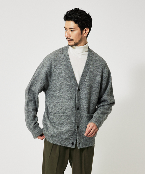 ABAHOUSE（アバハウス） カーディガン アルパカブレンド シャギー