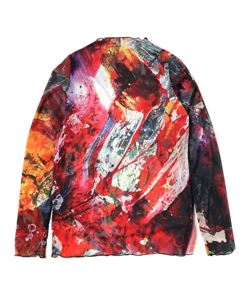 tシャツ RADIO EVA A129 EVANGELION Graffiti Sheer Cutsew by Cigarette-burns レディ