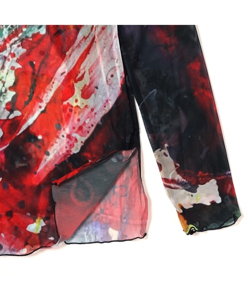 tシャツ RADIO EVA A129 EVANGELION Graffiti Sheer Cutsew by Cigarette-burns レディ RADIO EVA tシャツ A129 EVANGELION Graffiti Sheer Cutsew by