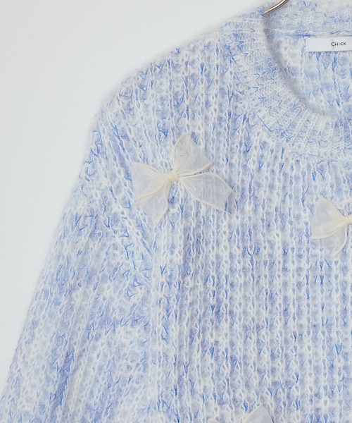 ニット系リボン❁確認用です 6color/XS-LLsize》リボン取り外し2WAY フェザーリボンニット