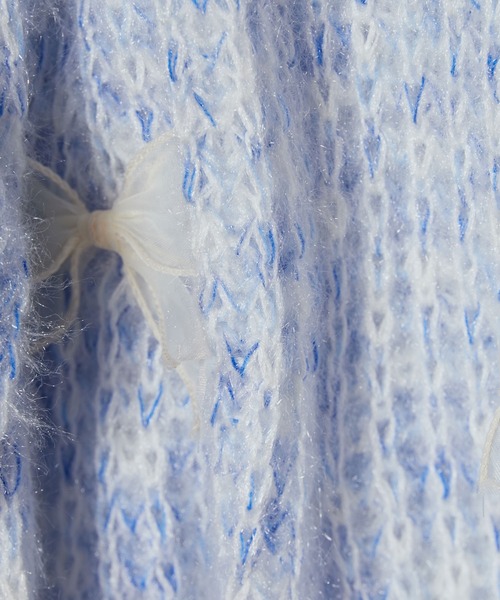 ROOP TOKYO ニット セーター Ribbon motif mix knit / リボンモチーフ