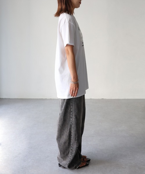 tシャツ ピレッドTシャツ/ PeeledTEE レディース 選べる4柄◎】テールカットロゴTシャツ[品番：PA000017181