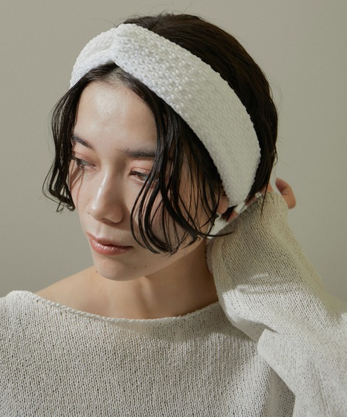 SALON adam et rope' ヘアバンド KINANジャガードヘアバンド