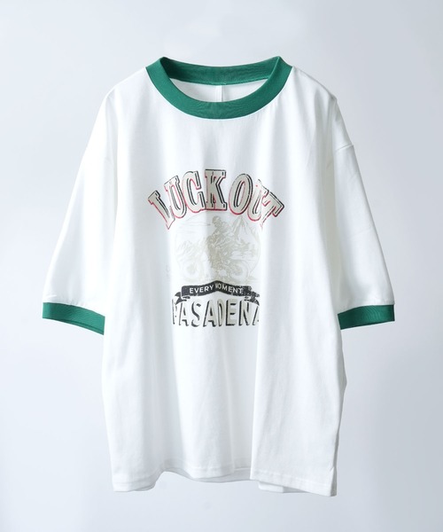 tシャツ Raglan logo T-shirt レディース Raglan logo T-shirt（Tシャツ/カットソー）｜FIKA.（フィーカ