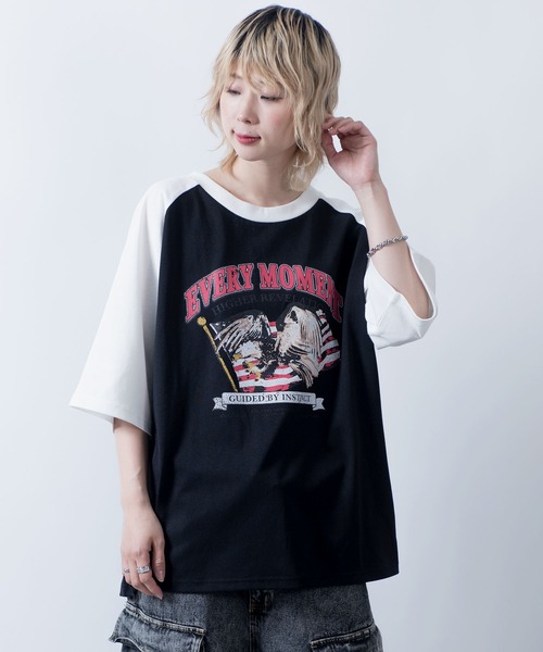 激レア　アイリフドーパ　クラファン限定　ラグランTシャツ　両面プリント　Lサイズ Starting Over tシャツ oversize raglan sleeve print long T