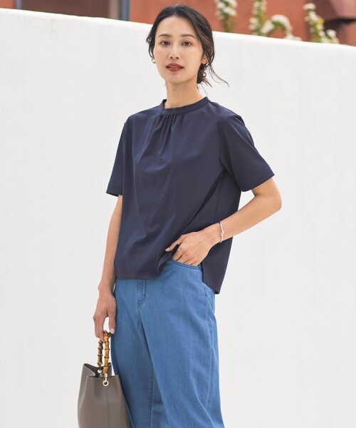 tシャツ 「接触冷感」プレーティングジャージー モックネック