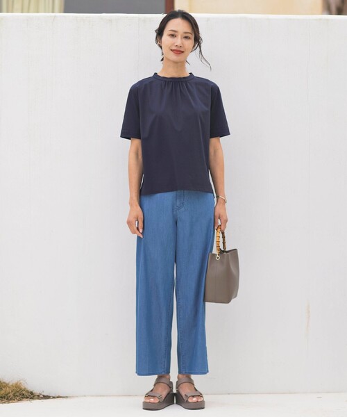 tシャツ 「接触冷感」プレーティングジャージー モックネック