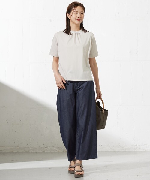 tシャツ 「接触冷感」プレーティングジャージー モックネック