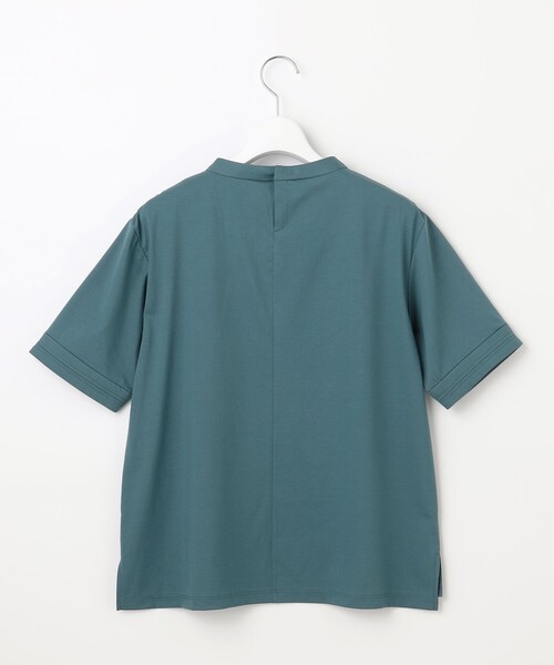 tシャツ 「接触冷感」プレーティングジャージー モックネック