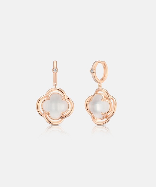 ピアス 「メトロシティ」ラ ローサ シルバー ピアス 花 ローズ レディースの画像