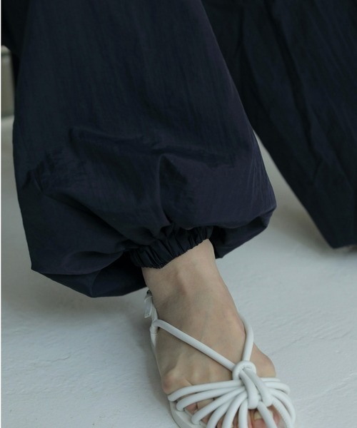 anuke（アンヌーク） ワイドパンツ パンツ Nylon Volume Pants