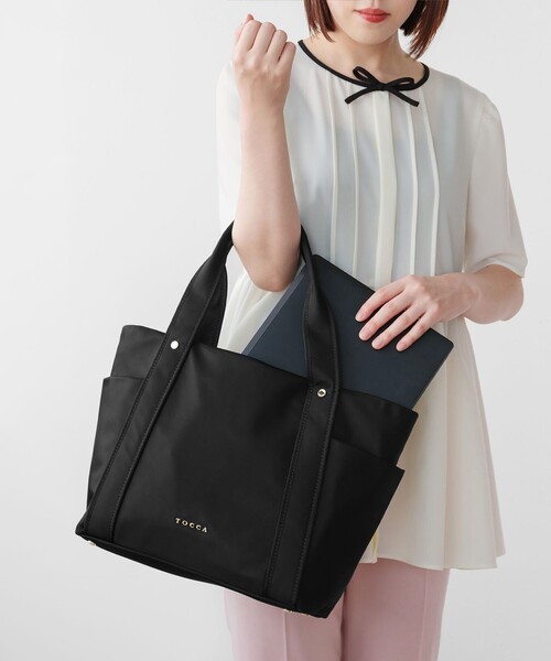 じゅじゅトッカ　AVENUE ナイロンバッグ　ブラック AVENUE ナイロンバッグ / TOCCA | ファッション通販 【公式通販
