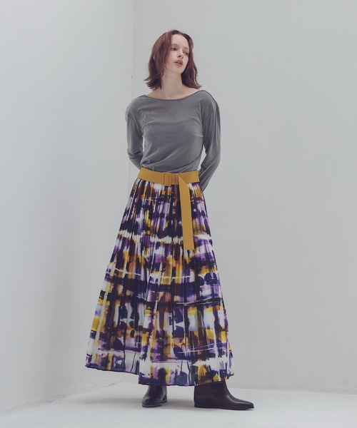 tシャツ 2way nylon tulle flocky pull(2wayナイロンチュールフロッキープルオーバー) レディース DRESSLAVE tシャツ 2way nylon tulle flocky pull(2wayナイロン