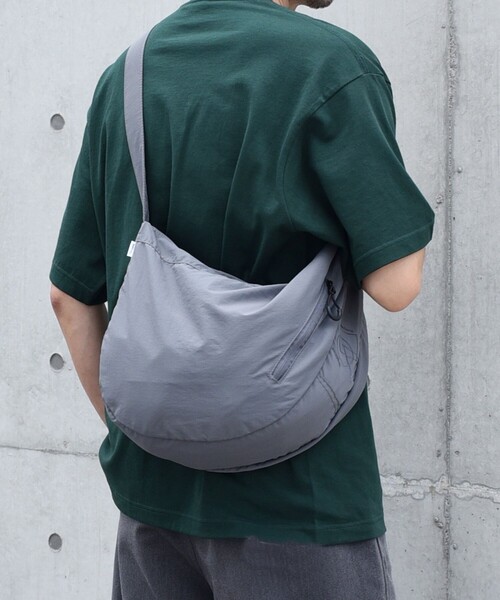 SHIPS any ショルダーバッグ any: リップストップ ナイロン ロゴ 刺繍