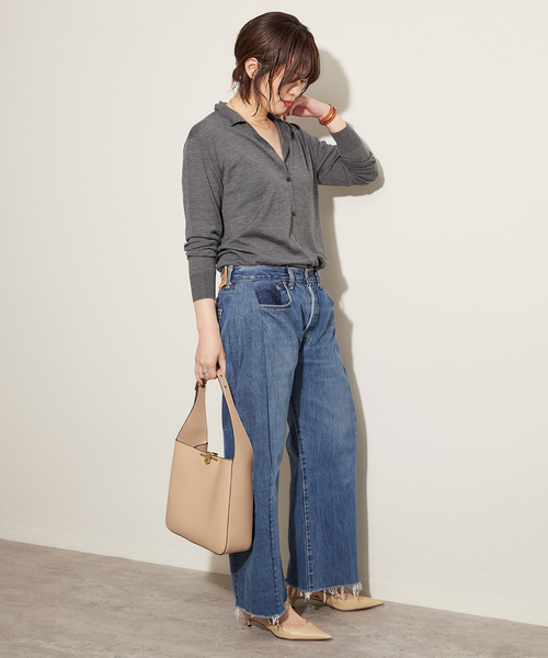 plage ニット セーター Collar カーディガン レディース : ZOZOTOWN