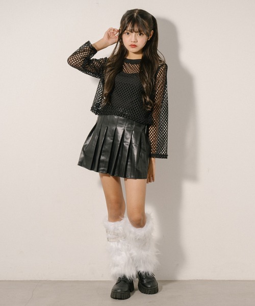 URBAN CHERRY レッグウォーマー ダブルベルトファーレッグ