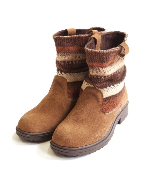 Minnetonka（ミネトンカ） ブーツ JOLI ニットスエードショートブーツ