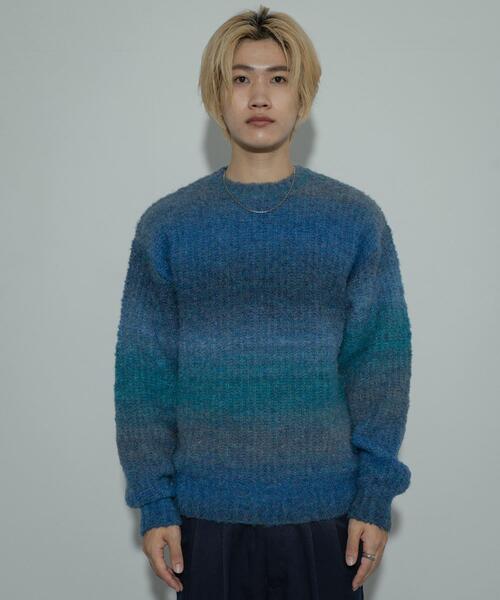 RAW STUDIO グレー ニット Vガゼットドルマンニットプルオーバー≪手洗い可能≫ | MAYSON