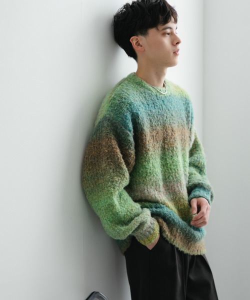 ❤期間限定お値下❤極上【GRES】KOPENHAGEN FUR❤グラデーション SENSE OF PLACE by URBAN RESEARCH セーター ニット 「ユニ