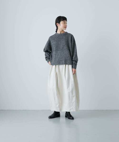 かぐれハミルトンウールクルーネックニット ハミルトンウールクルーネックニット（ニット/セーター）｜か