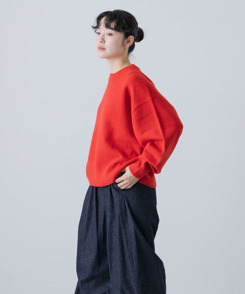 ハミルトンウール畦Vネックニット セール】 HAMILTON WOOL 畦Vネックニット （ニット・セーター