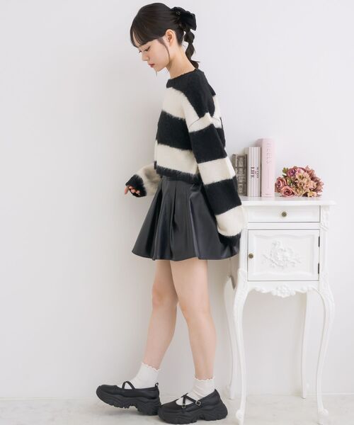 Emsexcite スカート ハイウエストタックミニSK : ZOZOTOWN Yahoo
