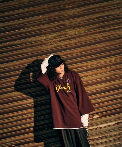 トップス glamb Wide Sleeve Logo Sweat glamb トレーナー スウェット Spin Logo Sweat / スピンロゴ