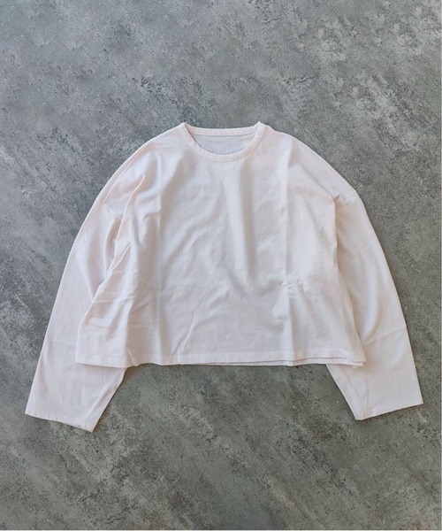 tシャツ ●ハイツイストコットン　プロダクトダイ　オーバーショートTシャツ レディース