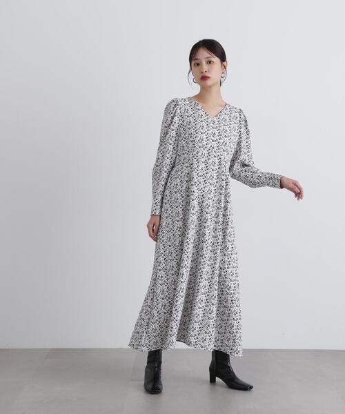 新品タグ付き　NATURAL BEAUTY BASIC ワンピース PS 完売 NATURAL BEAUTY BASIC ワンピース バイカラーポケットニット