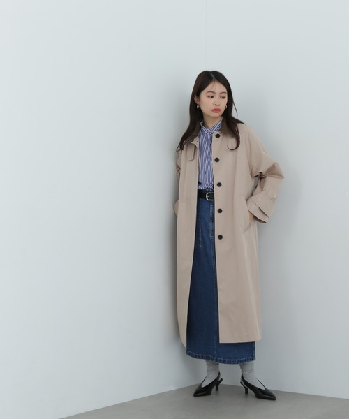 N. Natural Beauty Basicロングコート N.Natural Beauty Basic ステンカラーコート コート 2WAY