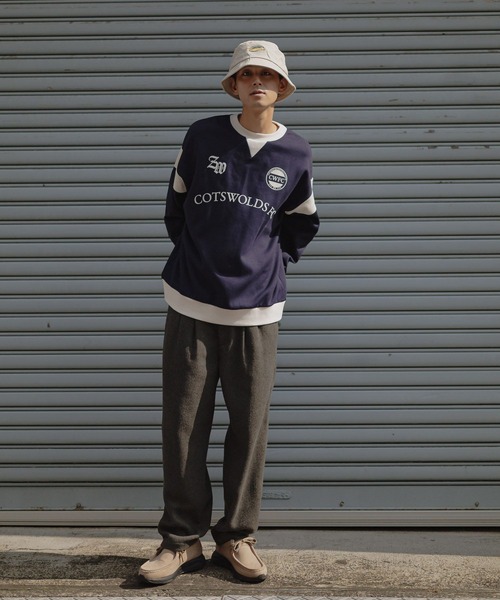 niko and…（ニコアンド） 帽子 ハット カラー刺繍コットンハット