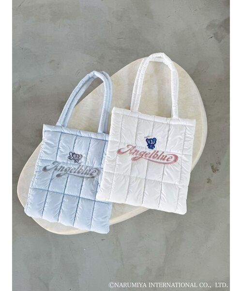 dazzlinトートバッグ dazzlin ハンドバッグ 「ANGEL BLUEコラボ」dazzlinキルティング