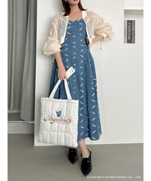 dazzlinトートバッグ dazzlin ハンドバッグ 「ANGEL BLUEコラボ」dazzlinキルティング