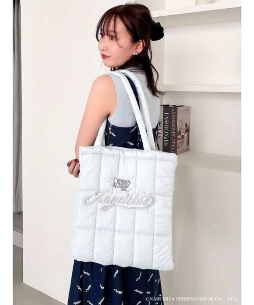 dazzlinトートバッグ dazzlin ハンドバッグ 「ANGEL BLUEコラボ」dazzlinキルティング
