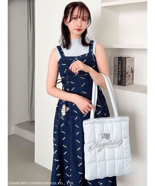 dazzlinトートバッグ dazzlin ハンドバッグ 「ANGEL BLUEコラボ」dazzlinキルティング