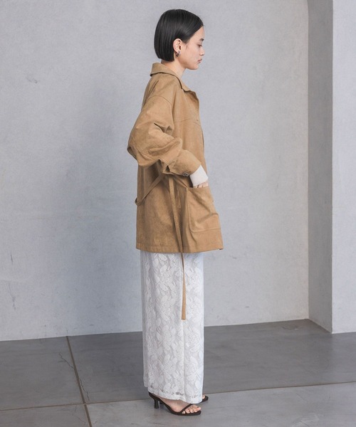 A part by コート アウター フェイクスエードジャケット レディース