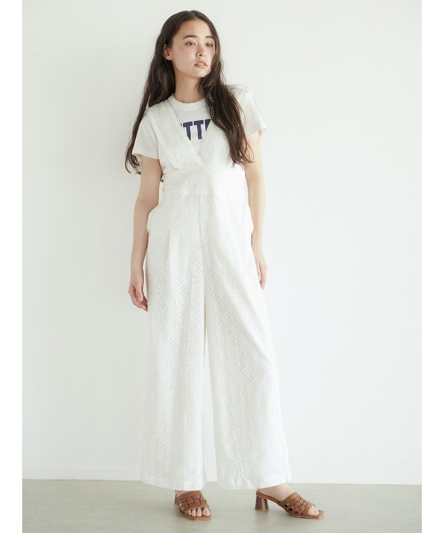 FIKA.（フィーカ） サロペット オーバーオール Lace overalls pants