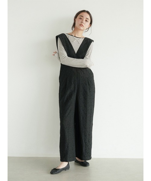 FIKA.（フィーカ） サロペット オーバーオール Lace overalls pants 