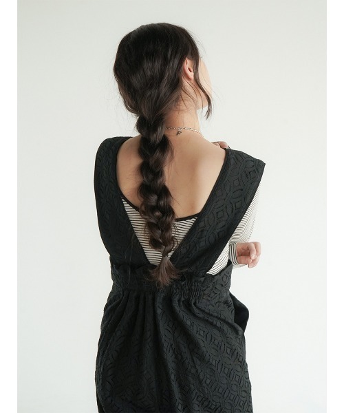 FIKA.（フィーカ） サロペット オーバーオール Lace overalls pants 