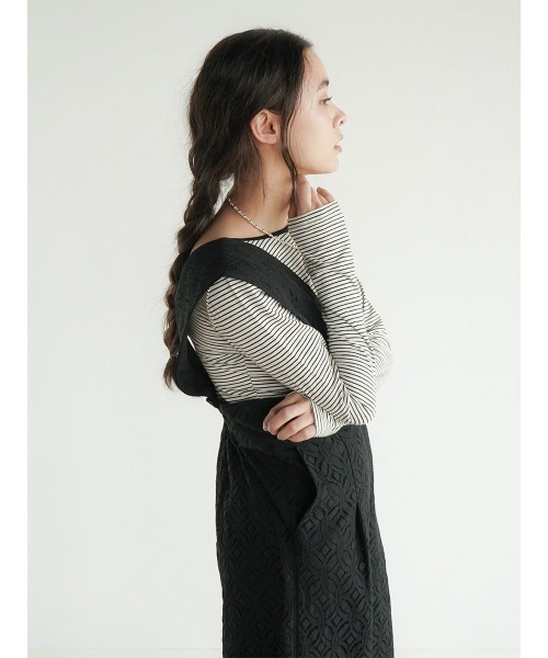 FIKA.（フィーカ） サロペット オーバーオール Lace overalls pants