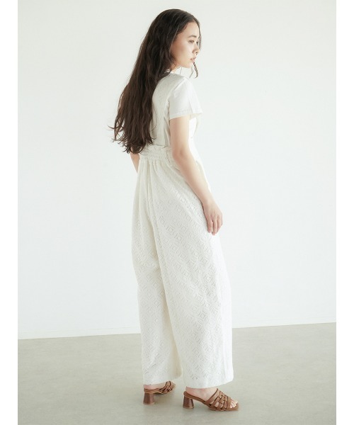 FIKA.（フィーカ） サロペット オーバーオール Lace overalls pants