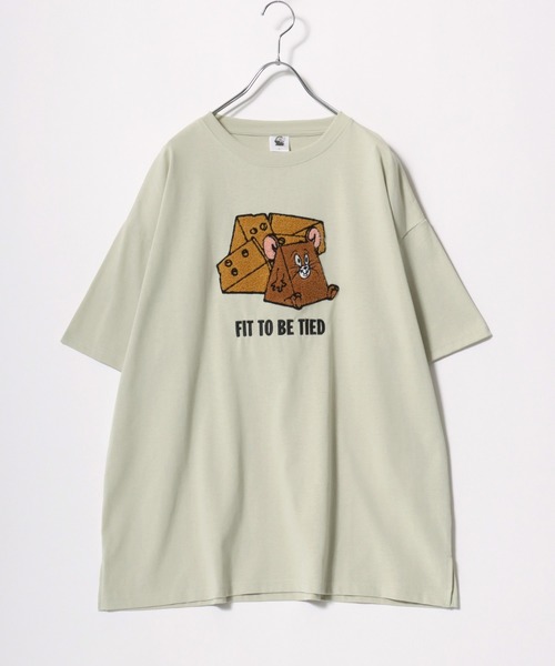 慈雨♡からし半袖Tシャツ&焦げ茶系パンツセット(⁠◍⁠•⁠ᴗ⁠•⁠◍⁠)⁠❤ tシャツ 半袖 WARNER TOM＆JERRY（トムとジェリー）キャラクターサガラ