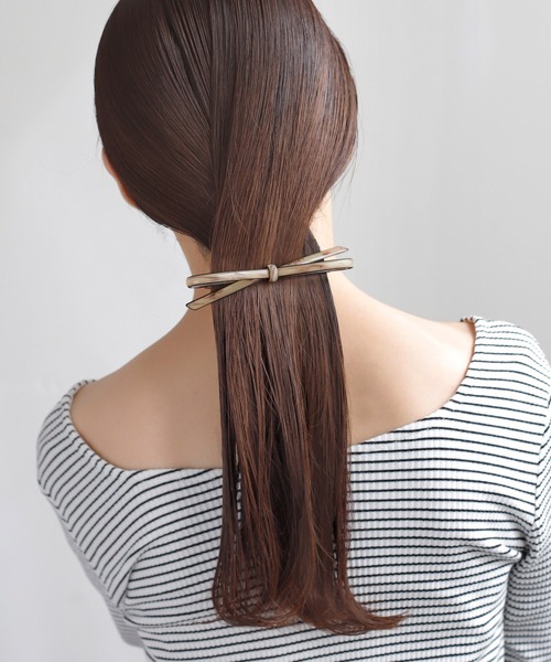 ANEMONE（アネモネ） ヘアクリップ スリムリボンバレッタ : ZOZOTOWN