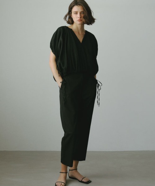 ETRE TOKYO / 半袖ブラウス/FREE/コットン/BLK/無地/1225210079-0 ETRE TOKYO（エトレトウキョウ） 半袖ブラウス FREE ホワイト