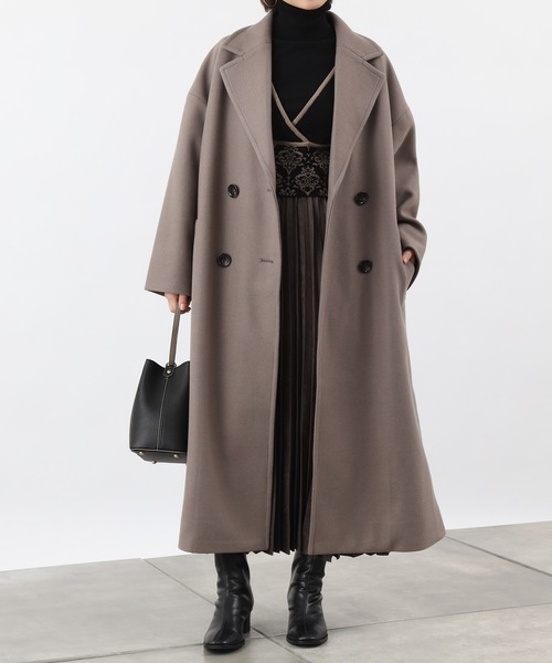 「COLONY 2139」 チェスターコート MEDIUM ブラック レディース_画像8