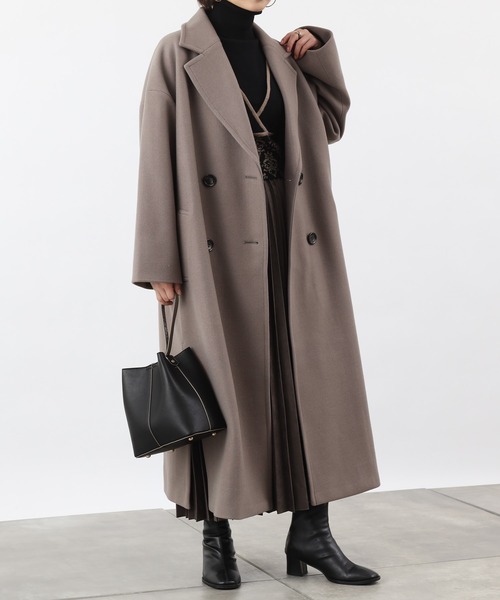 「COLONY 2139」 チェスターコート MEDIUM ブラック レディース_画像9