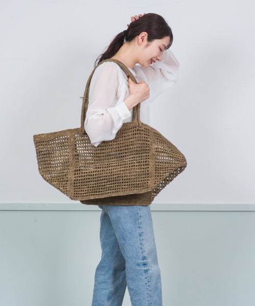 MADE IN MADA☆ティーブラウン バケツ型かごバッグ・新品に近い カゴバッグ（MADE IN MADA）のおすすめ人気商品一覧 通販
