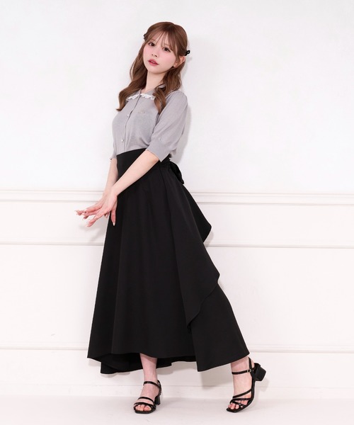 apres jour スカート バックドレープフレアスカート : ZOZOTOWN